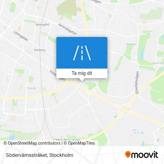 Södervärnsstråket karta