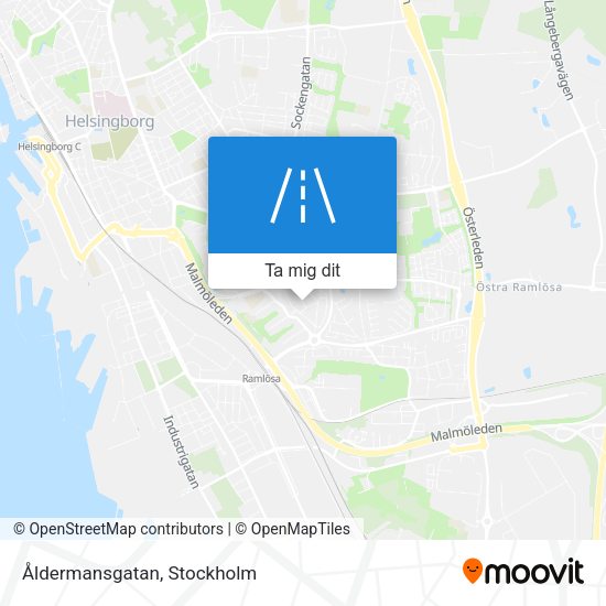 Åldermansgatan karta