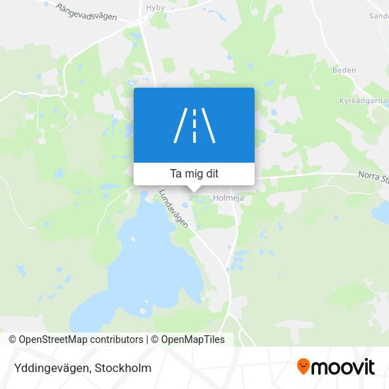 Yddingevägen karta