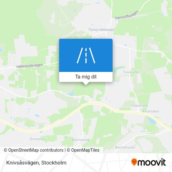 Knivsåsvägen karta
