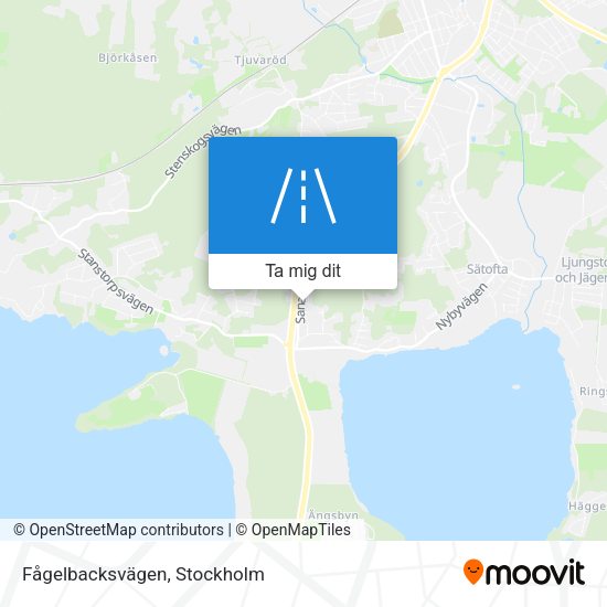 Fågelbacksvägen karta