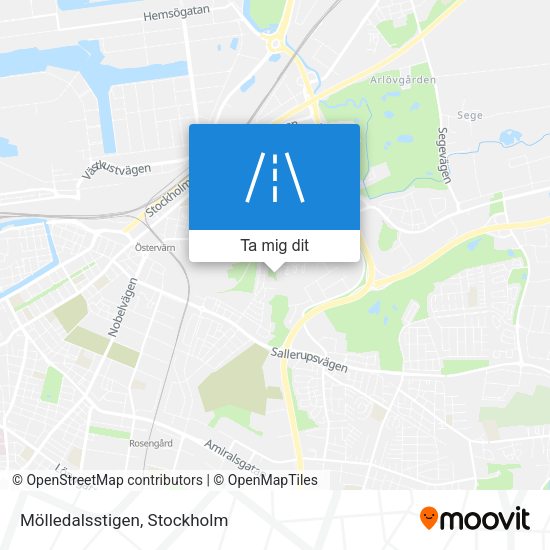 Mölledalsstigen karta