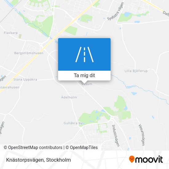 Knästorpsvägen karta