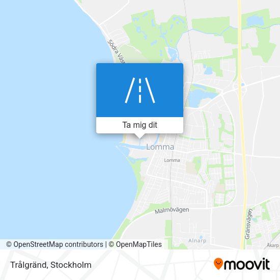 Trålgränd karta