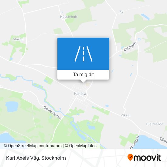 Karl Axels Väg karta