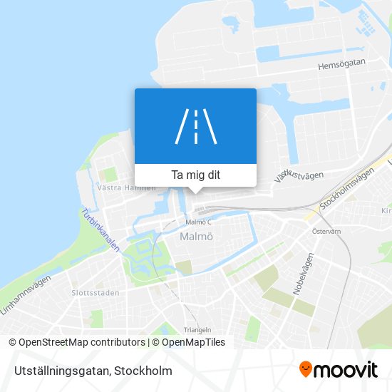 Utställningsgatan karta