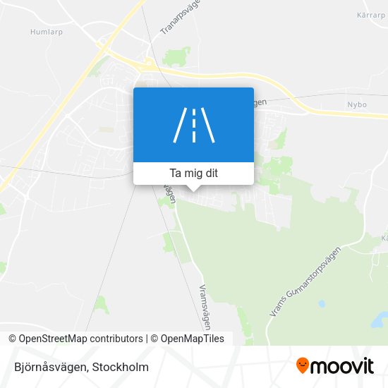 Björnåsvägen karta