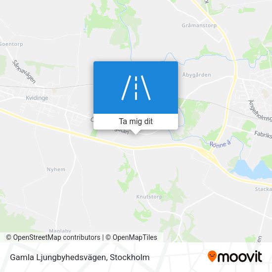 Gamla Ljungbyhedsvägen karta