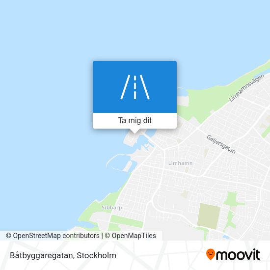 Båtbyggaregatan karta