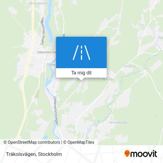 Träkolsvägen karta