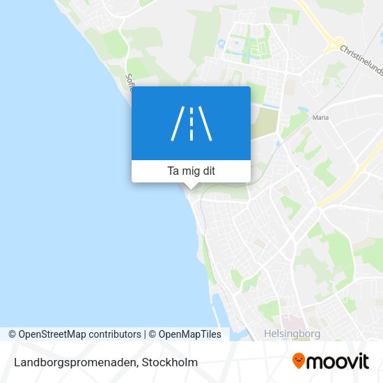 Landborgspromenaden karta