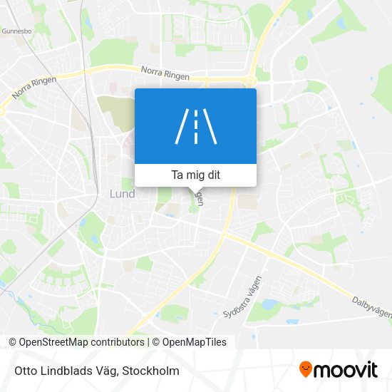 Otto Lindblads Väg karta