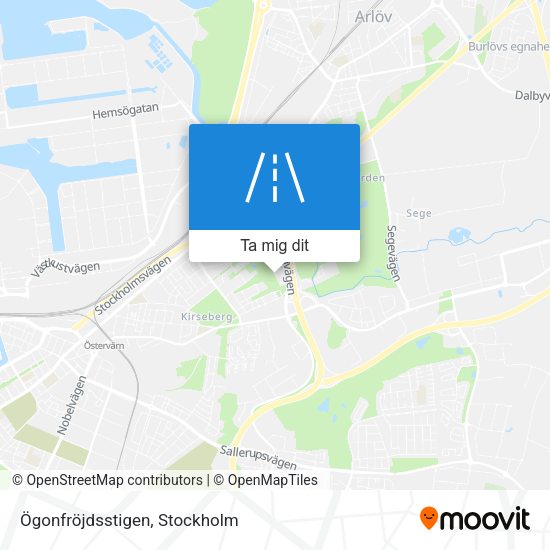 Ögonfröjdsstigen karta