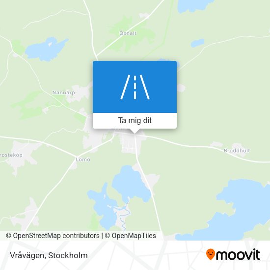 Vråvägen karta
