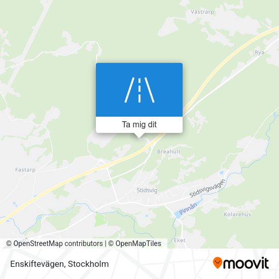 Enskiftevägen karta