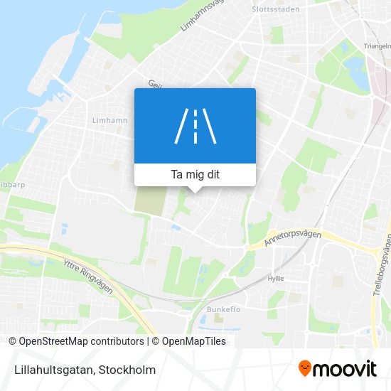 Lillahultsgatan karta