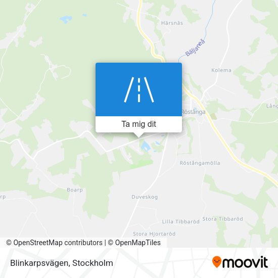 Blinkarpsvägen karta