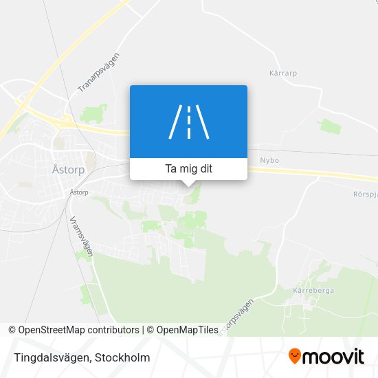 Tingdalsvägen karta