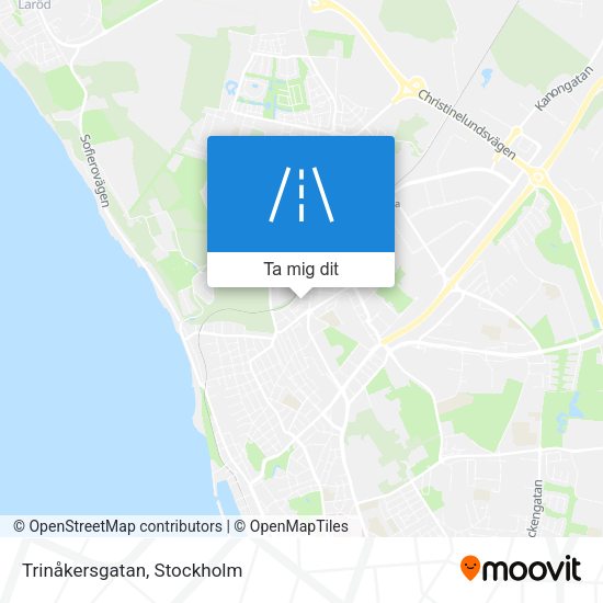 Trinåkersgatan karta