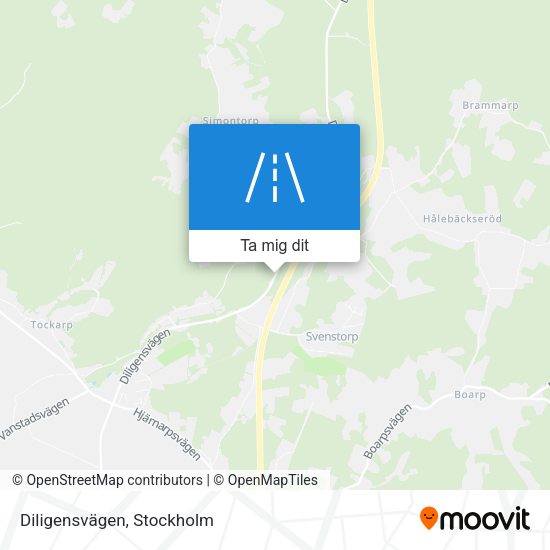 Diligensvägen karta
