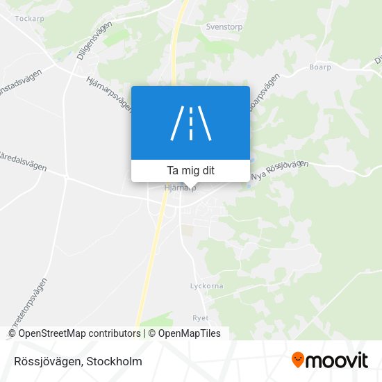Rössjövägen karta