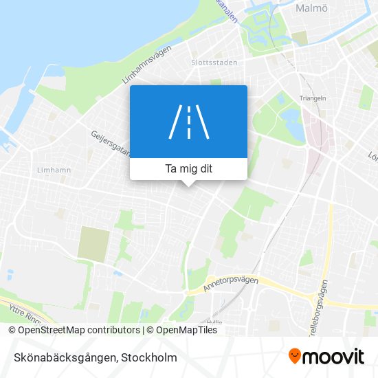 Skönabäcksgången karta