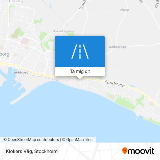Klokers Väg karta