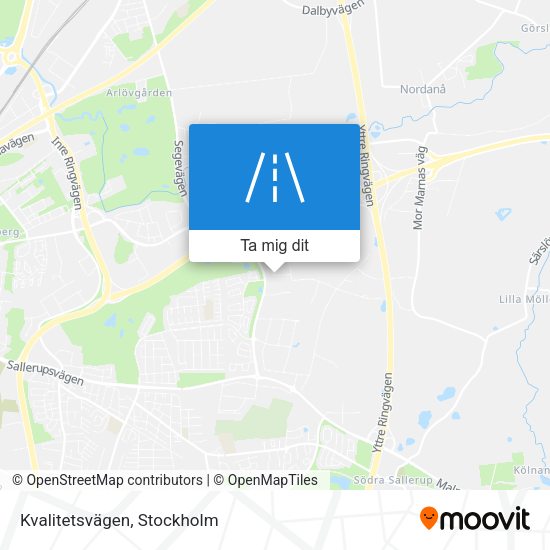 Kvalitetsvägen karta