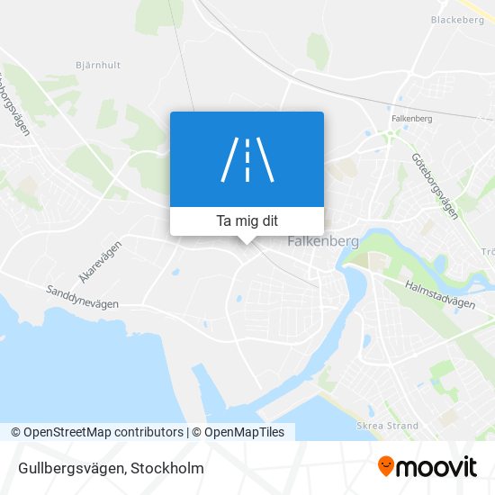 Gullbergsvägen karta