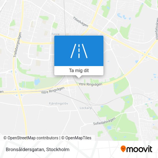 Bronsåldersgatan karta