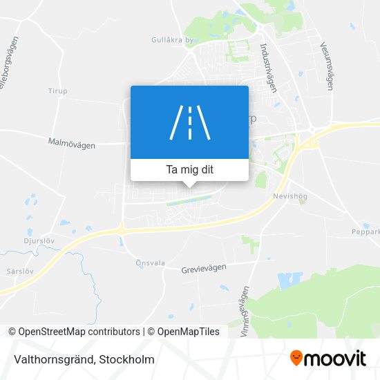 Valthornsgränd karta
