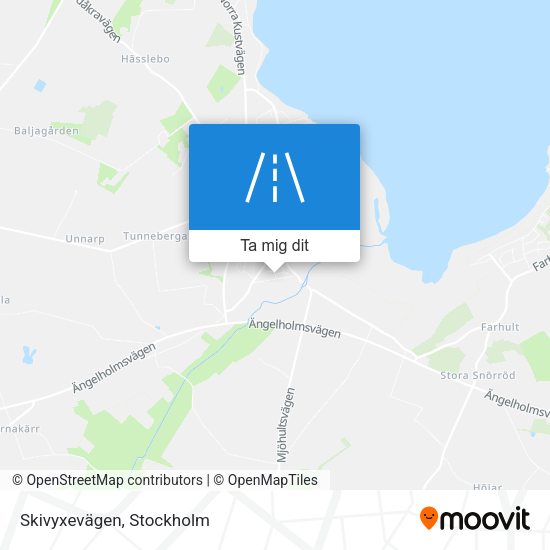 Skivyxevägen karta