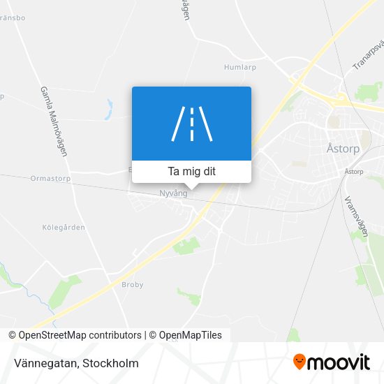 Vännegatan karta