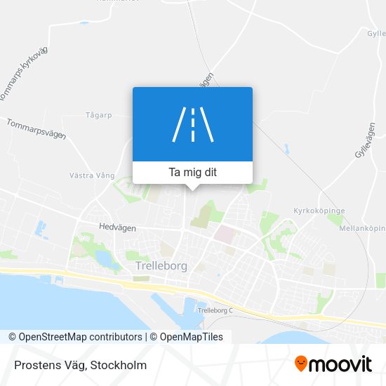 Prostens Väg karta