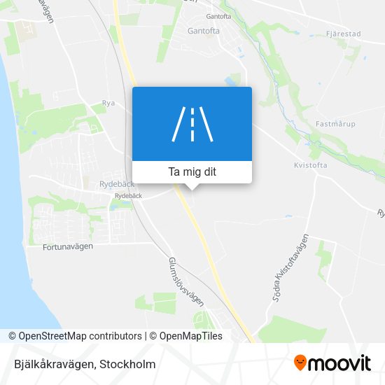 Bjälkåkravägen karta