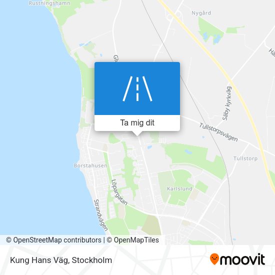 Kung Hans Väg karta