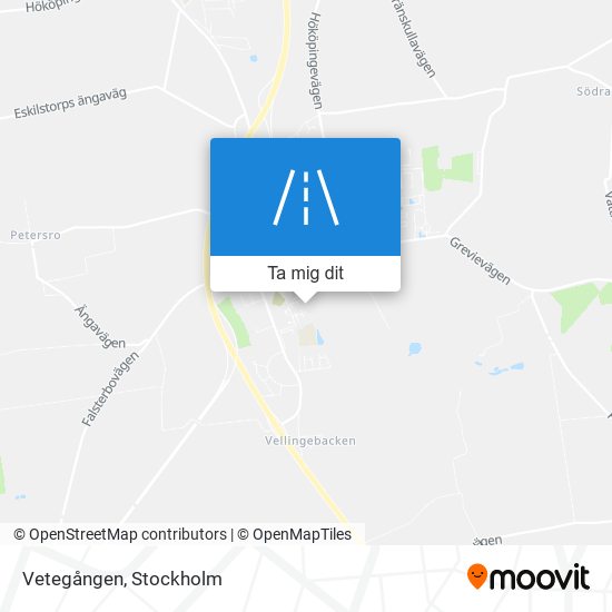 Vetegången karta