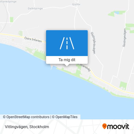 Vitlingvägen karta
