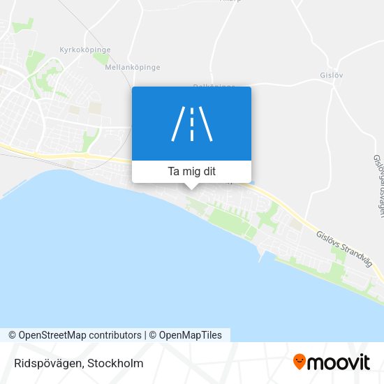 Ridspövägen karta