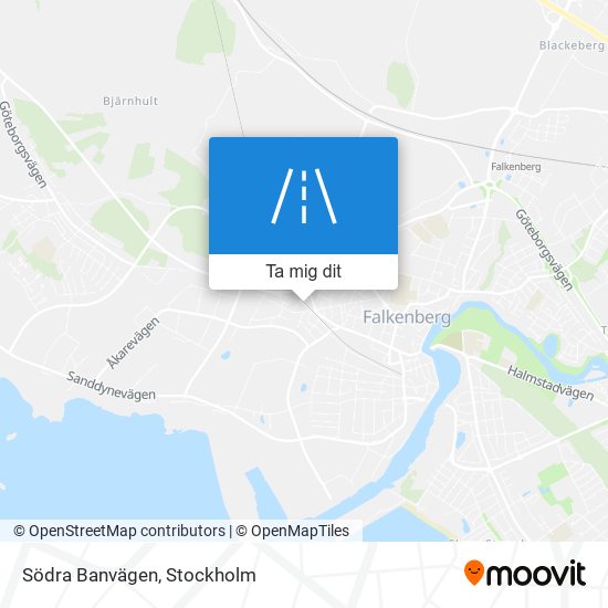 Södra Banvägen karta