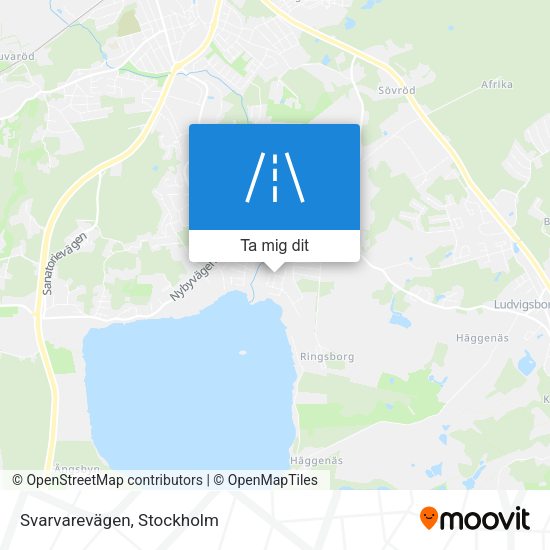Svarvarevägen karta