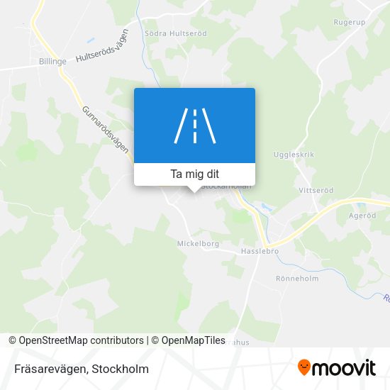 Fräsarevägen karta
