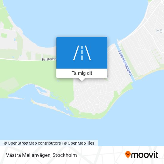 Västra Mellanvägen karta