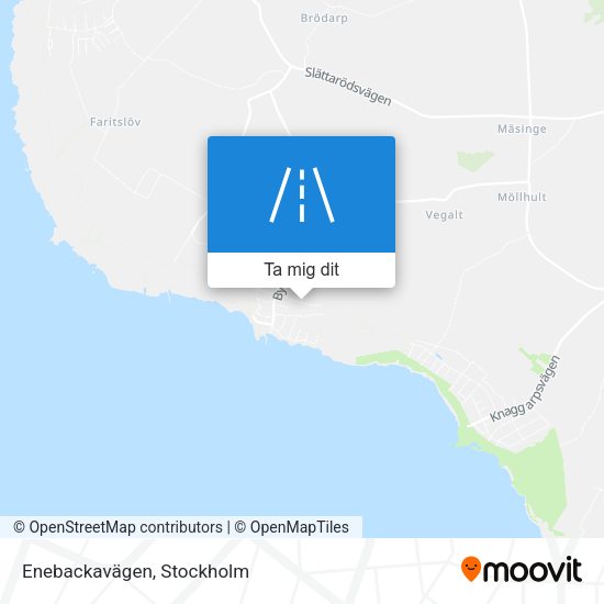 Enebackavägen karta