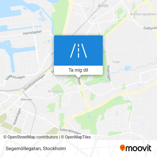 Segemöllegatan karta