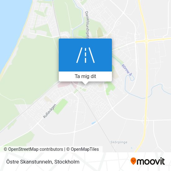 Östre Skanstunneln karta