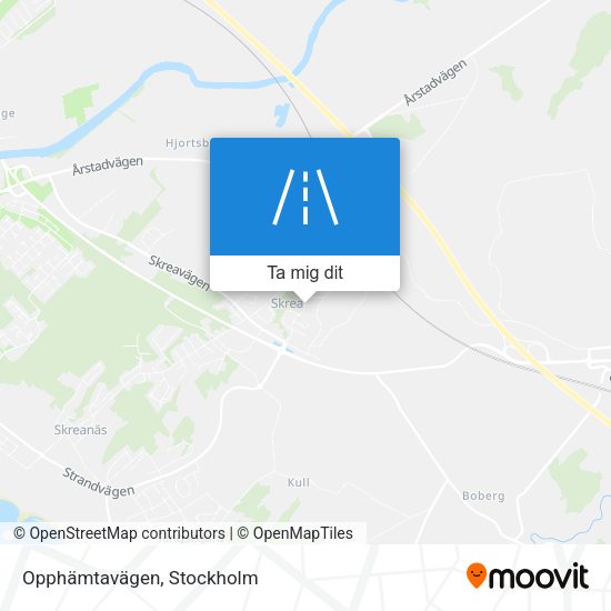 Opphämtavägen karta