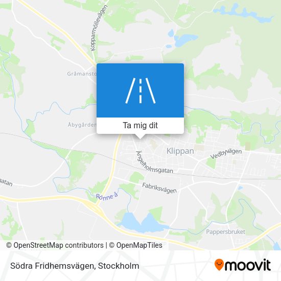 Södra Fridhemsvägen karta