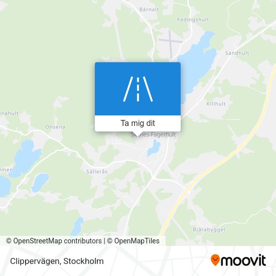 Clippervägen karta