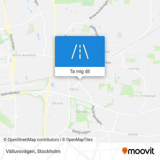 Välluvsvägen karta